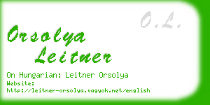 orsolya leitner business card